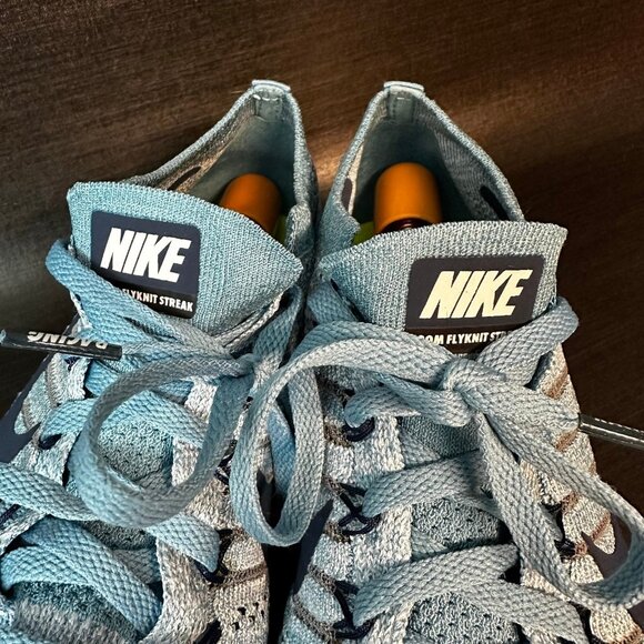 Nike Flyknit‎ Streak Mens size 8.5 Blue Racing Road Running shoes 835994-401 - Picture 3 of 11
